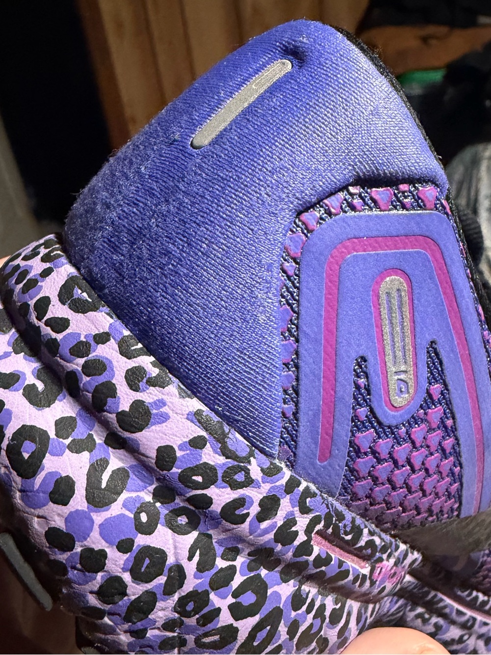 Brooks Women's Running Shoe in Purple with Black Accents and Pink Trim - Picture 8 of 10